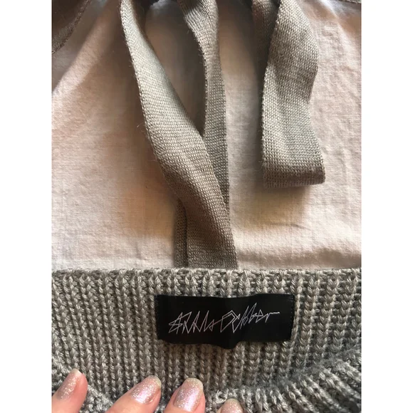 Anna October Rachel Sweater – Grey – Puffed Sleeve – Wool Blend – Size M - Picture 8 of 13